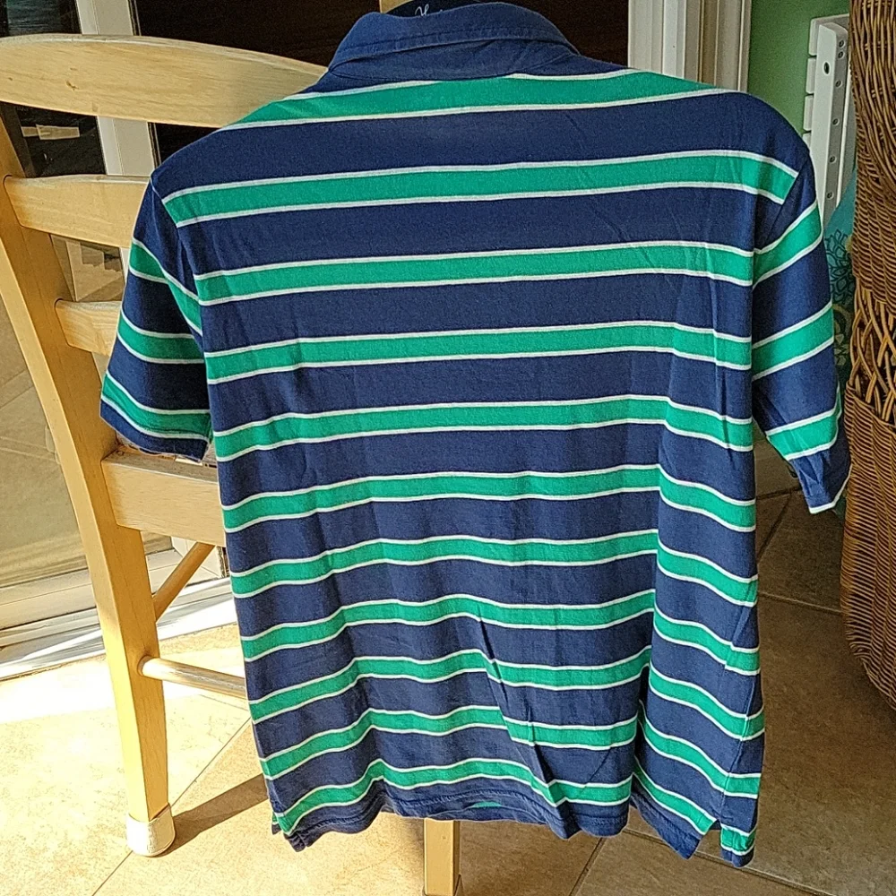 Childrens place navy striped polo xl/14